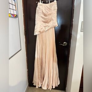 Elegant Cream Evening Gown